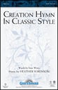 Creation Hymn in Classic Style SATB choral sheet music cover